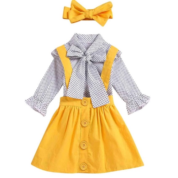 Other - Outfits Set 3 Clothes Ruffles Short Sleeve Bowknot